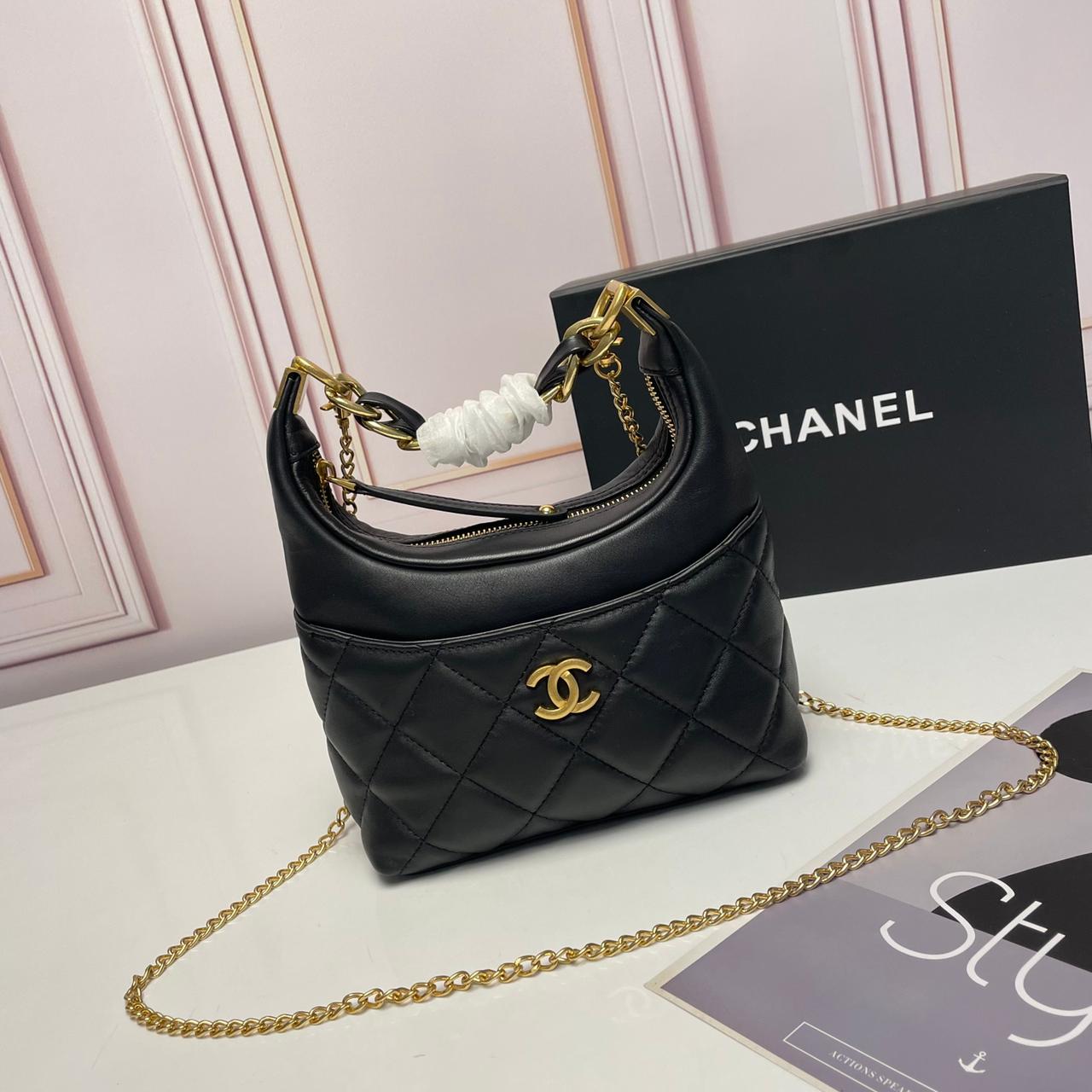 Chanel Mini Hobo leather Bag