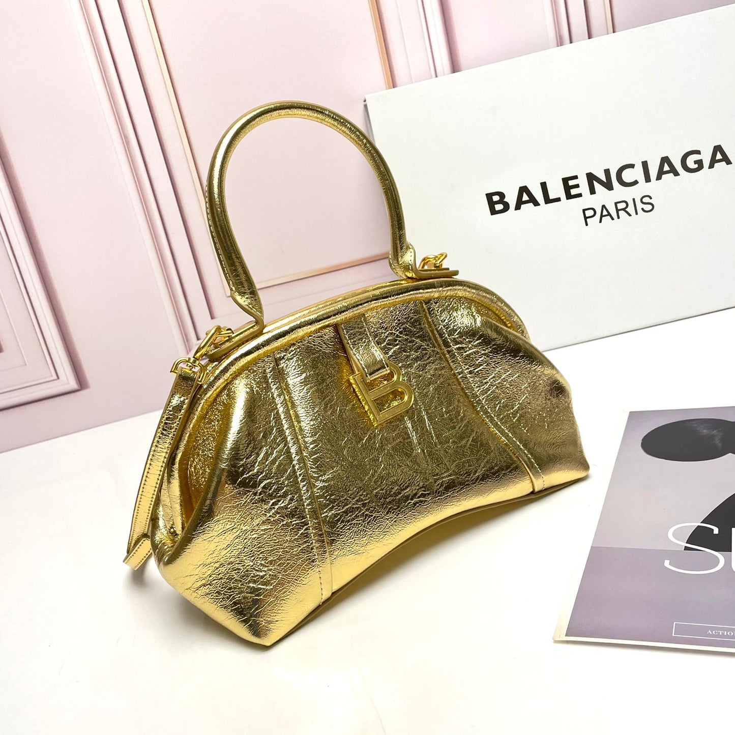 Balenciaga White Small Editor Bag