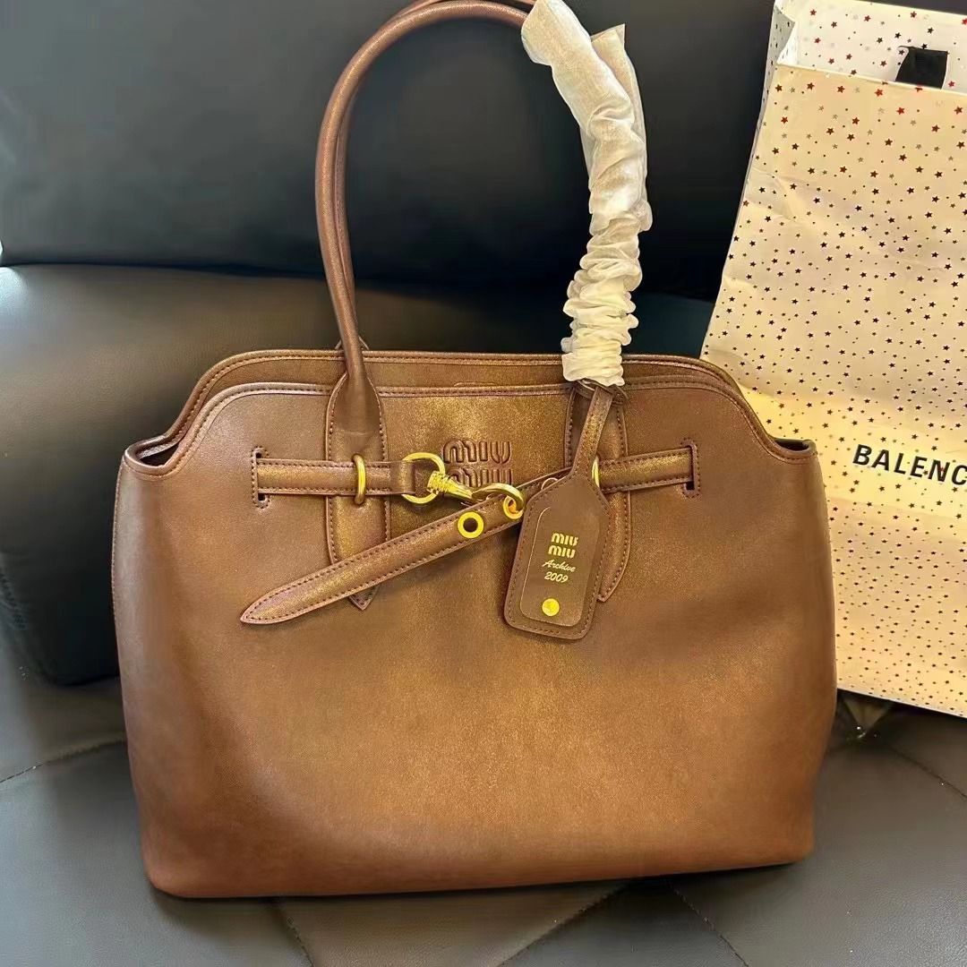 Miu Miu Aventure Nappa Leather Bag