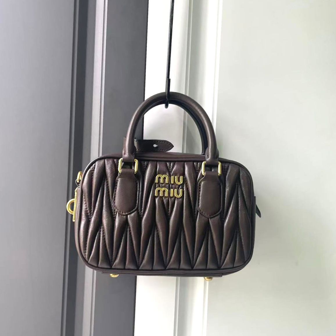 Miu Miu Arcadie Matelassé Nappa Leather mini-bag
