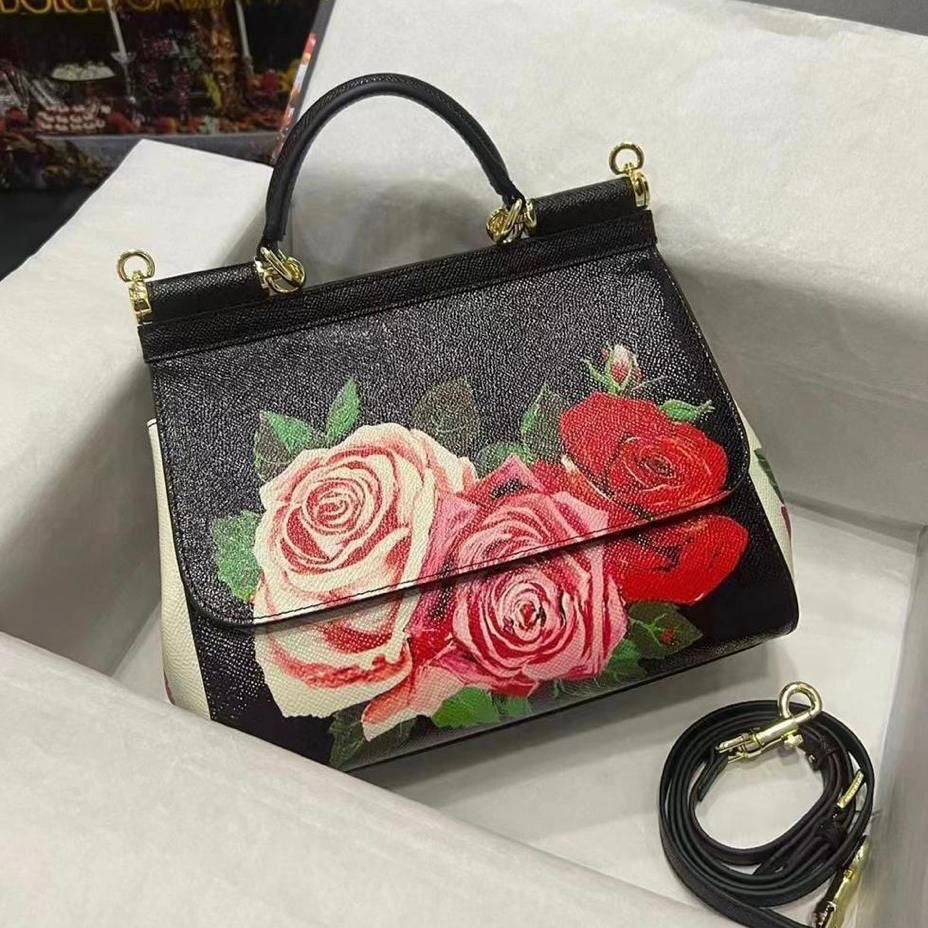 Dolce & Gabbana Sicily Floral-printed Shoulder Bag