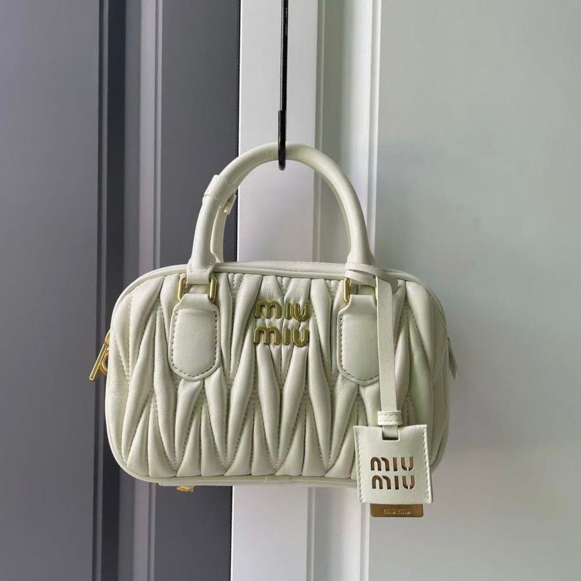 Miu Miu Arcadie Matelassé Nappa Leather mini-bag