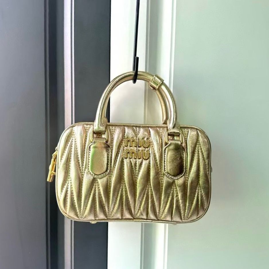 Miu Miu Arcadie Matelassé Nappa Leather mini-bag