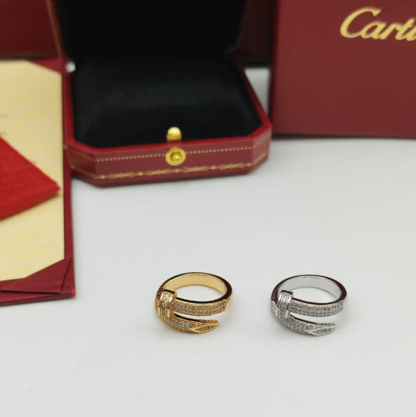 Juste Un Clou Nail With Stone Rings