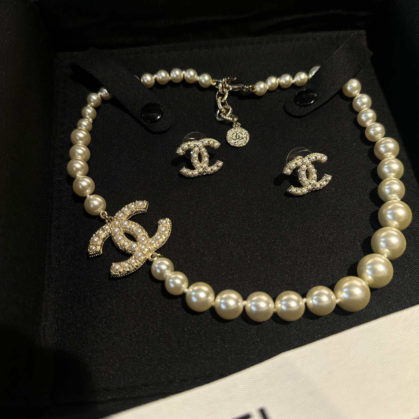 Chanel Pearl CC 100th Anniversary Choker Necklace