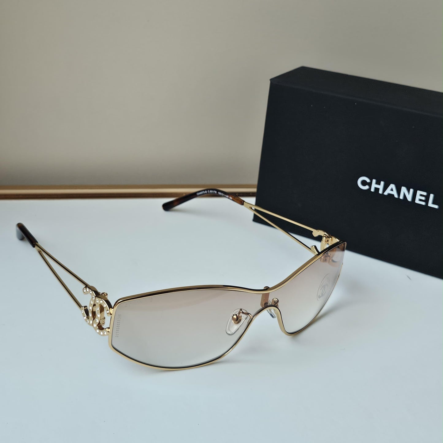 Chanel 4073-B Crystal CC Logo Sunglasses