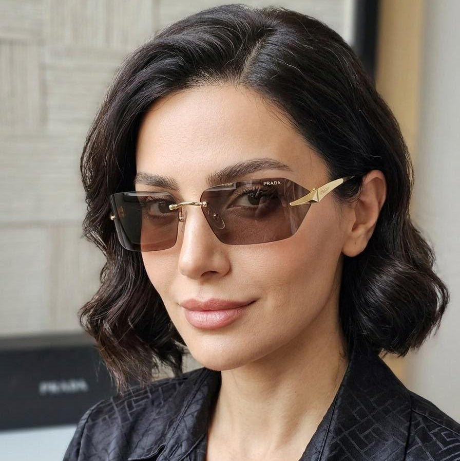 Prada Runway Rimless Sunglasses