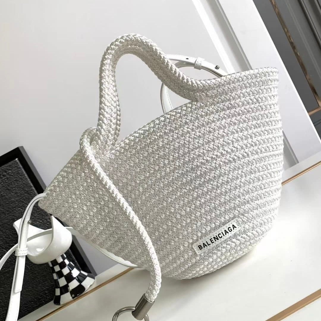 Balenciaga Ibiza Designer Basket Knittin Bag