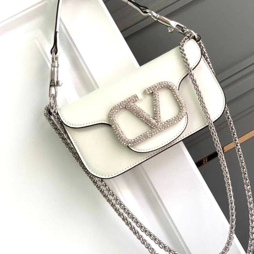 Valentino Loco shoulder jewel Logo Small Bag