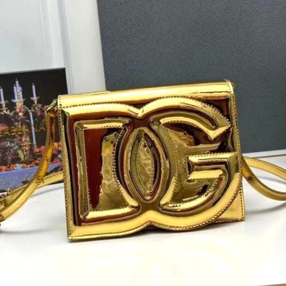 Dolce&Gabbana Small Leather Dg Logo Bag