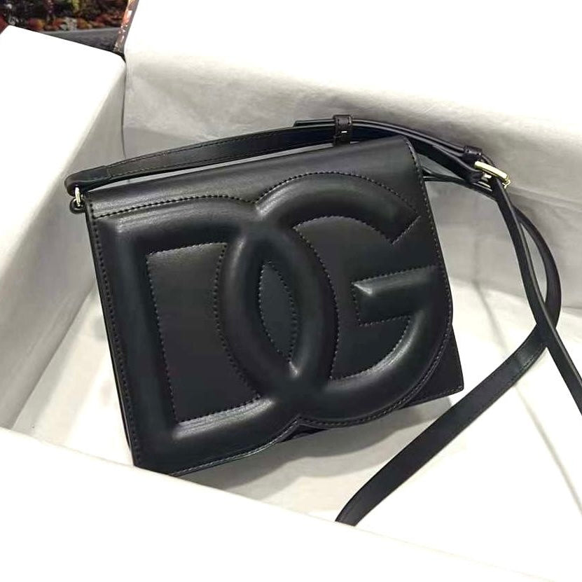 Dolce&Gabbana Small Leather Dg Logo Bag