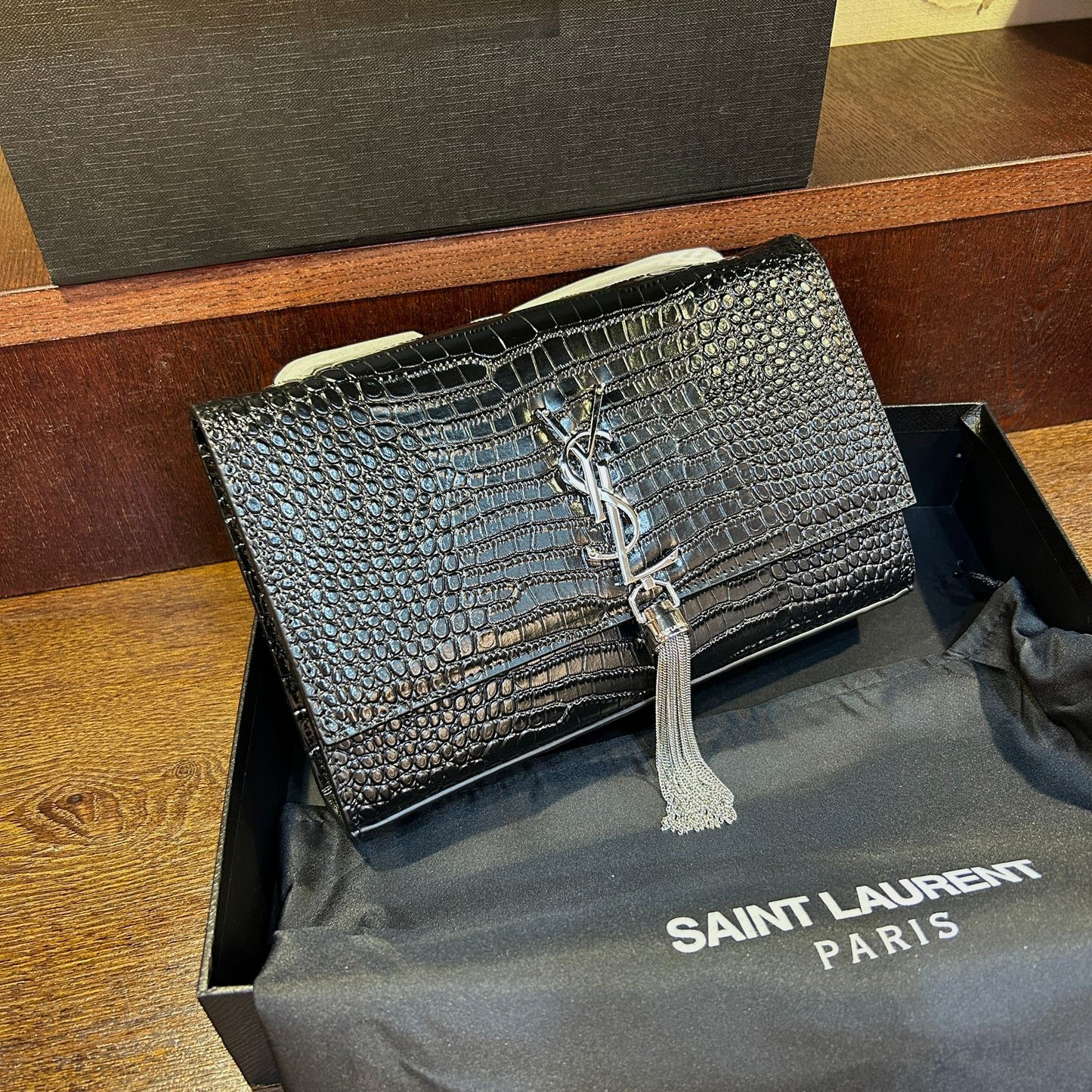 YSL Small Kate chain Ysl Metal Bag