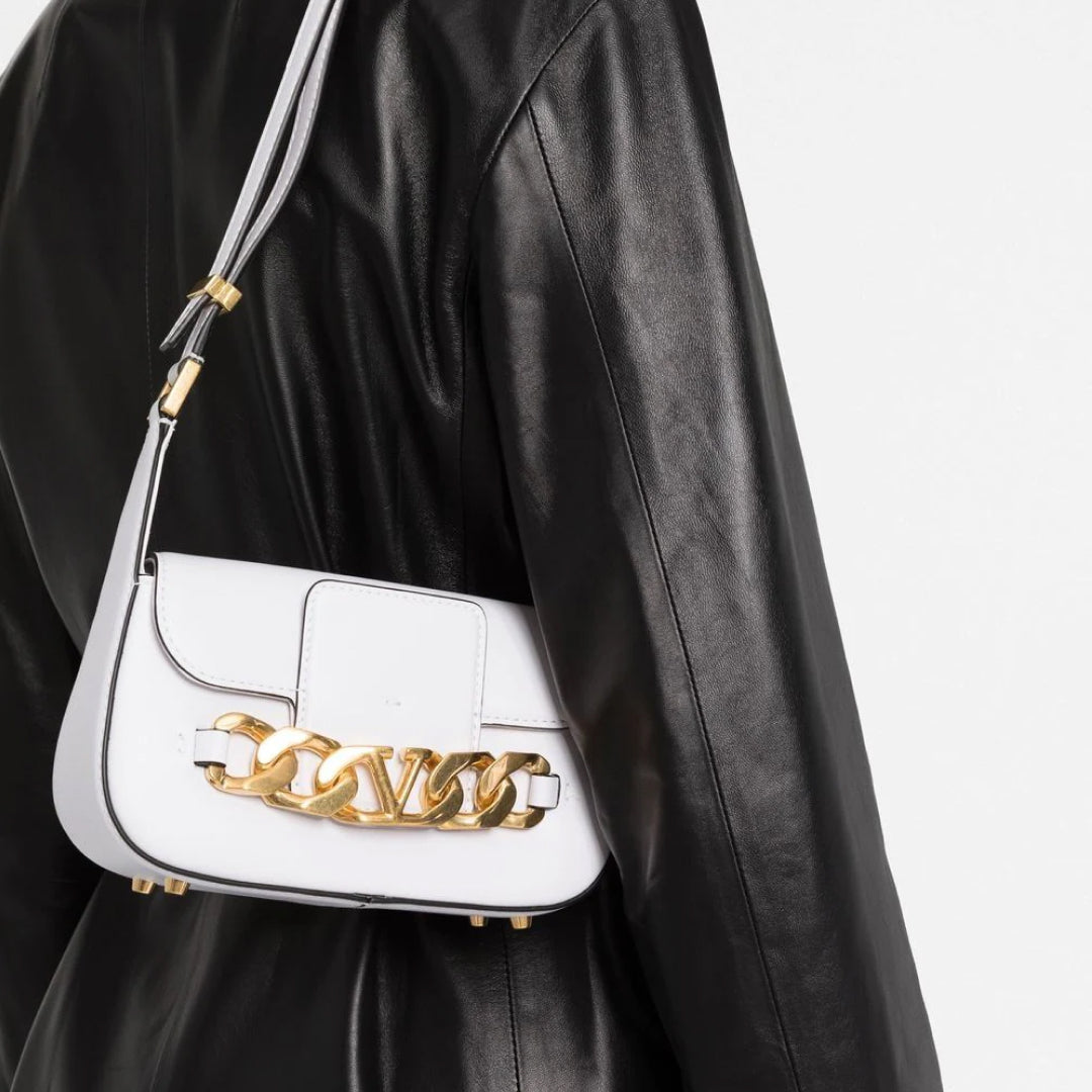 Valentino VLogo leather crossbody bag – Devoshka