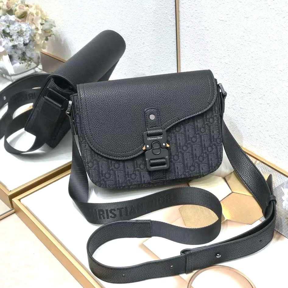 Dior Mini Saddle Bag With Strap