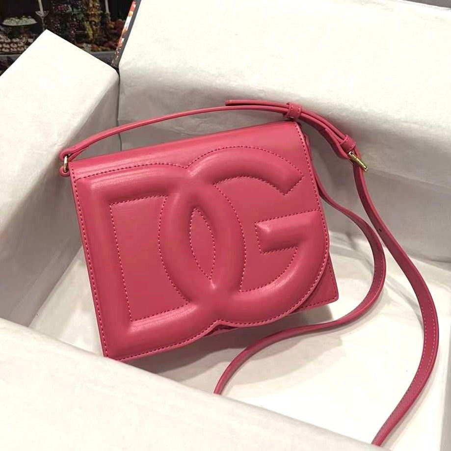 Dolce&Gabbana Small Leather Dg Logo Bag