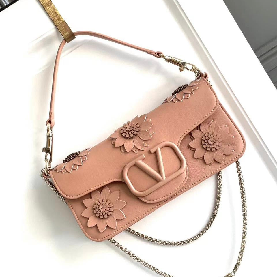 Valentino  Loco Shoulder Bag With Appliqué flower