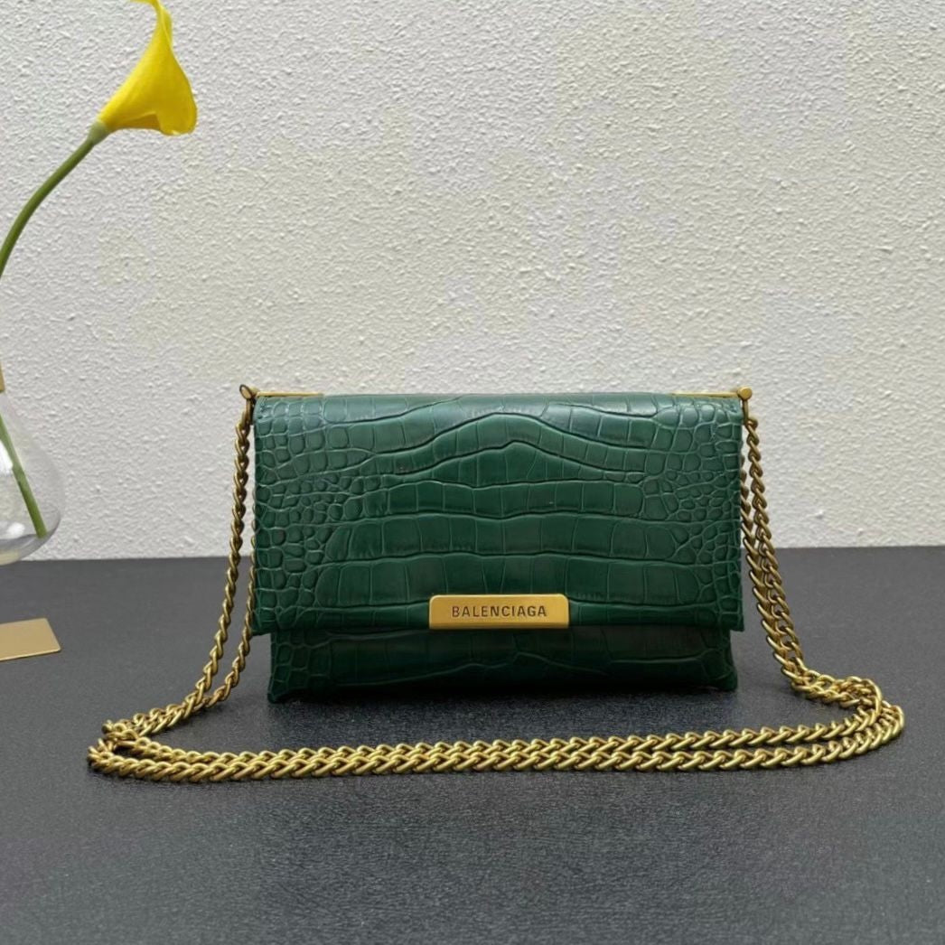 Balenciaga Mini Flap Croc Bag