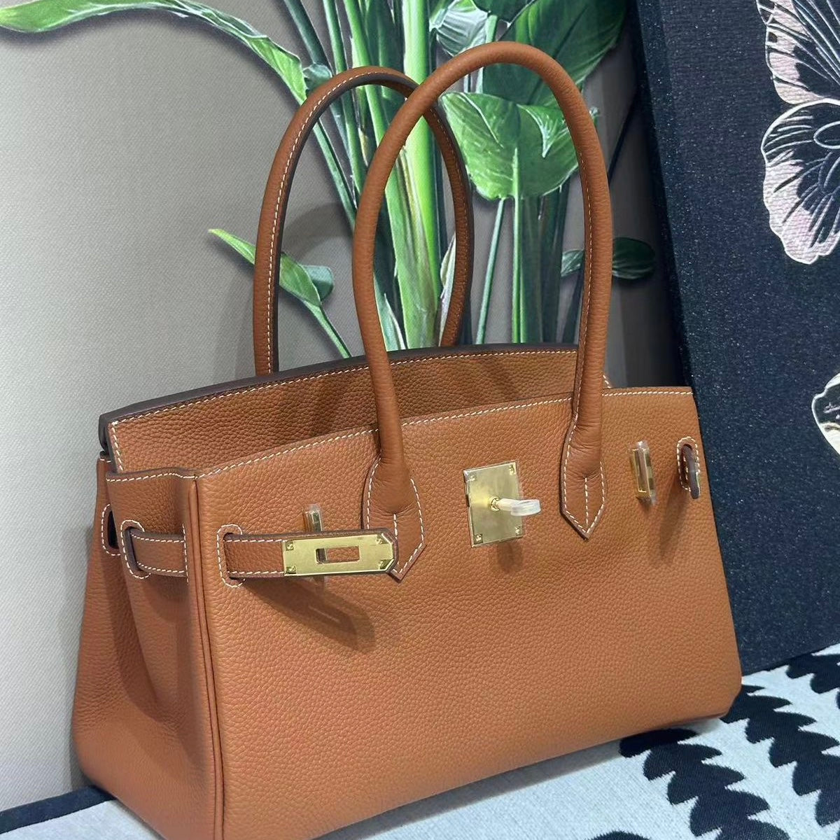 Hermes Birkin Shoulder Leather Handbag