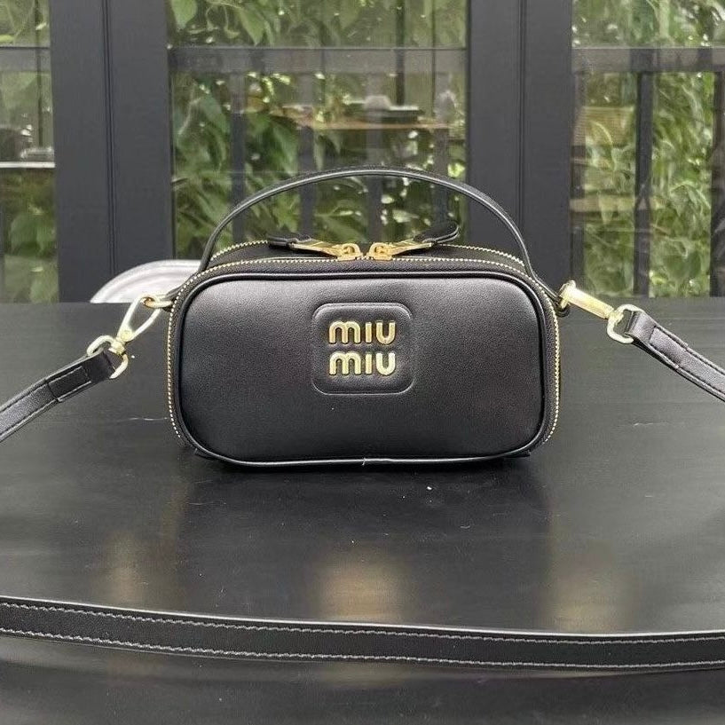 Miu Miu Matelassé-Leather Cross-Body Bag