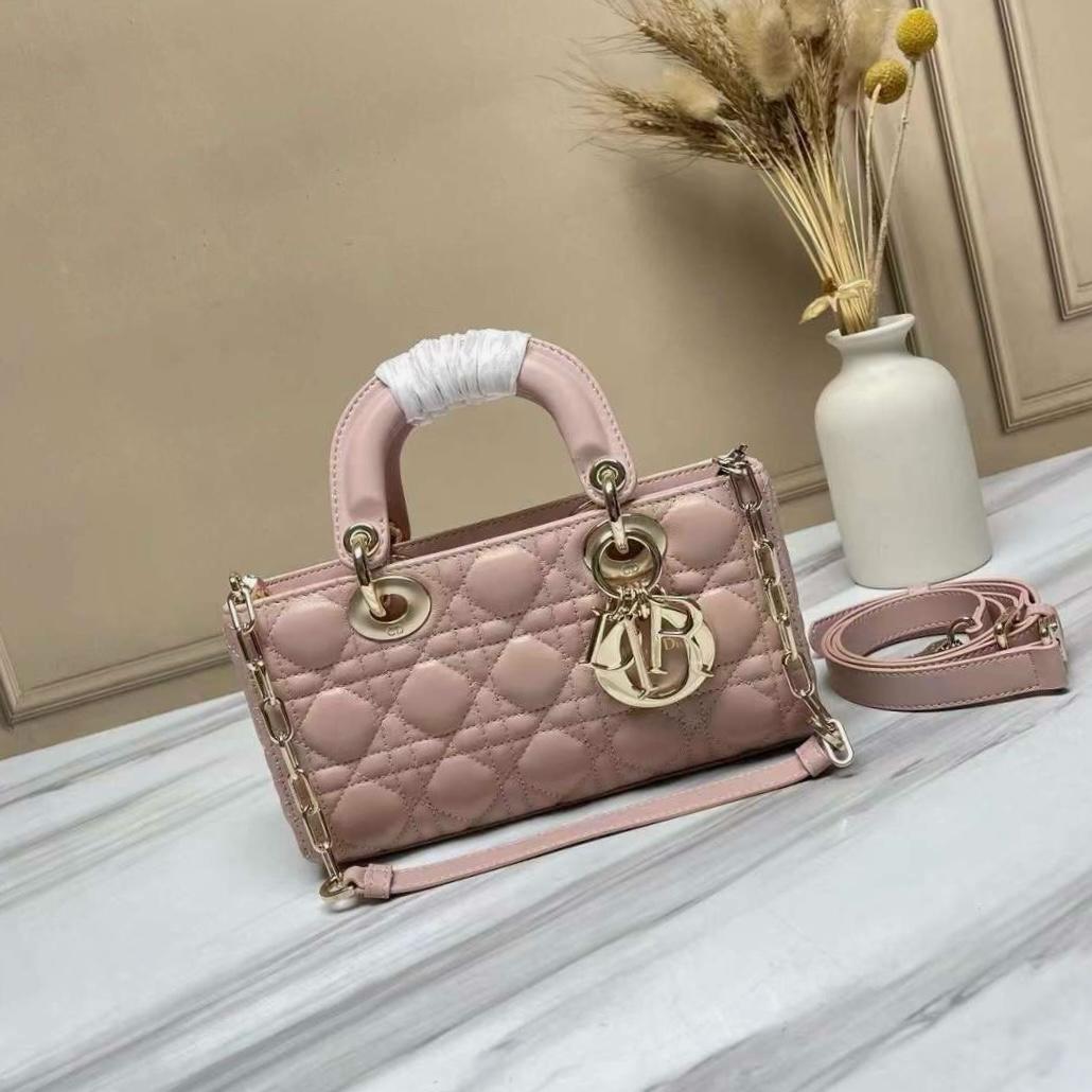 Dior Lady D-JOY Latte Cannage Lambskin mini Bag