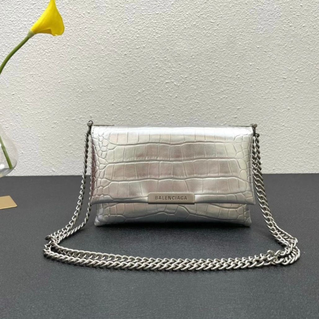 Balenciaga Mini Flap Croc Bag