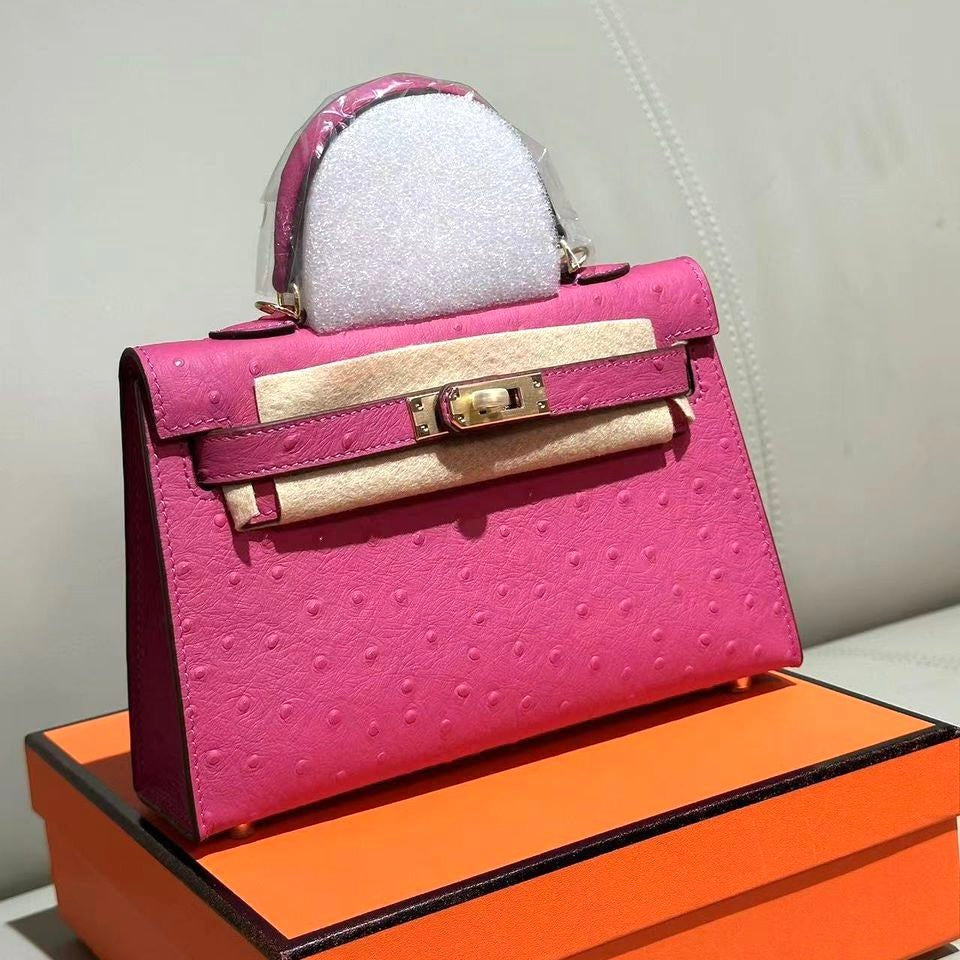 Hermes Mini Kelly Ostrich Bag