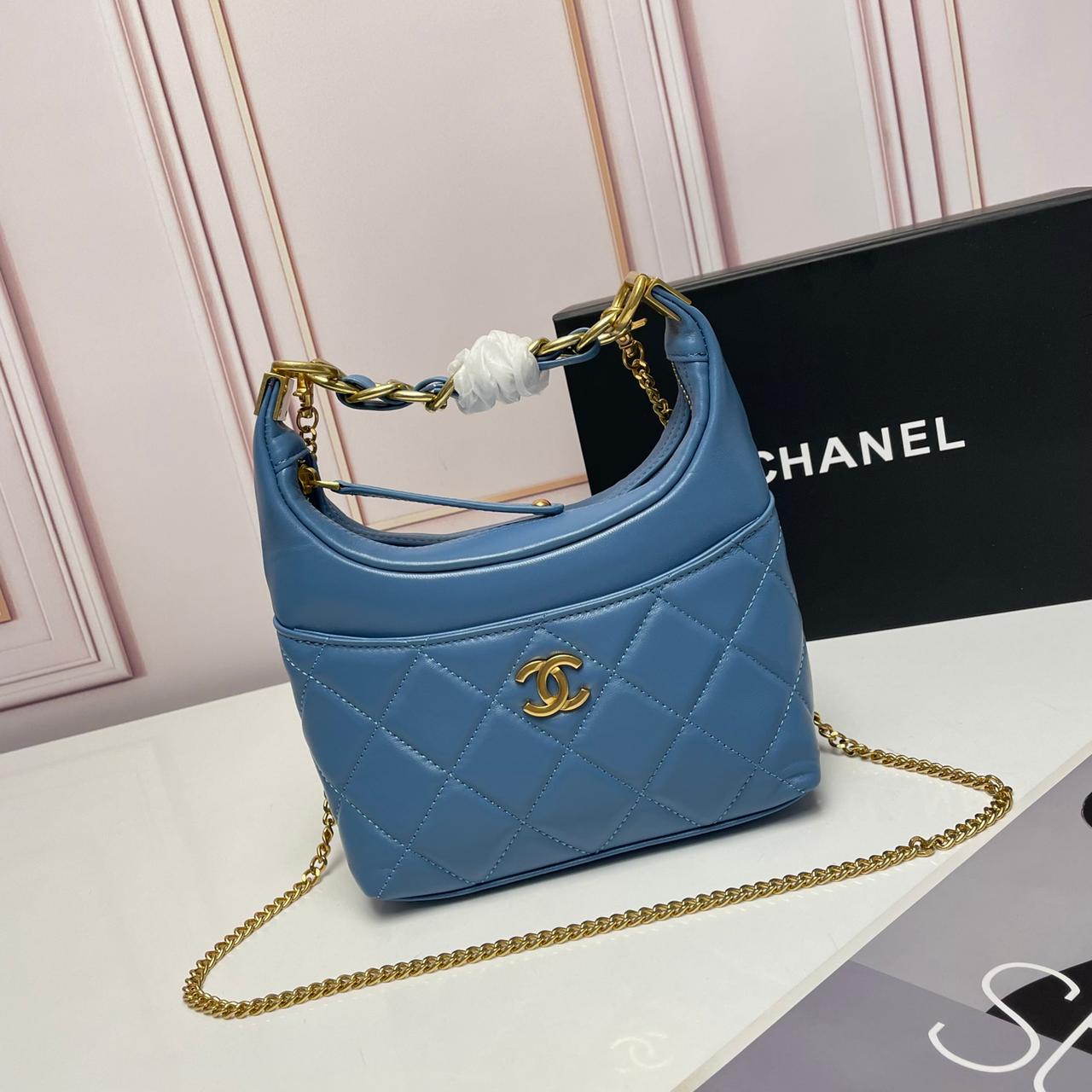 Chanel Mini Hobo leather Bag