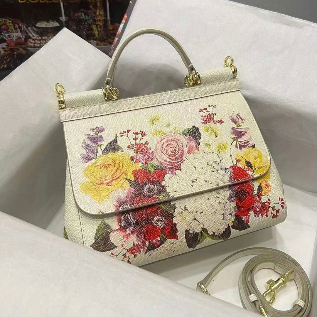 Dolce & Gabbana Sicily Floral-printed Shoulder Bag