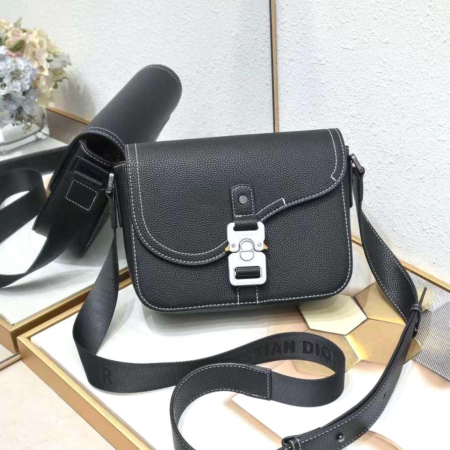 Fashion dior mini saddle bag black