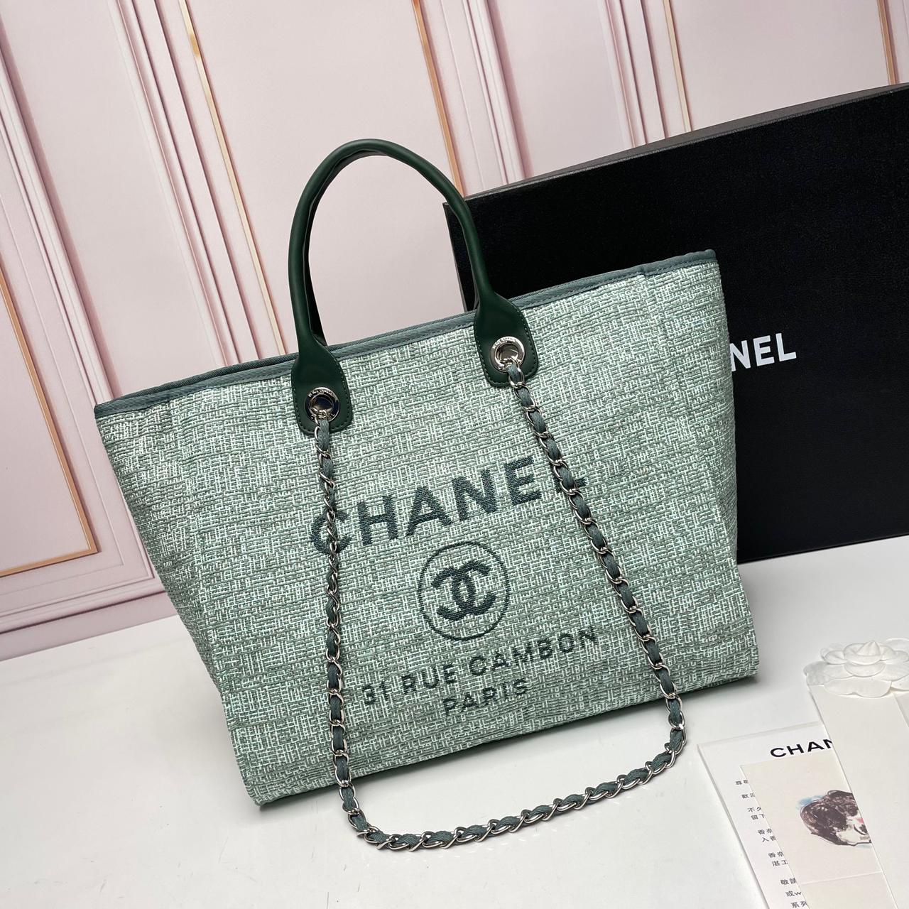 CHANEL TOTE LARGE BEIGE CANVAS