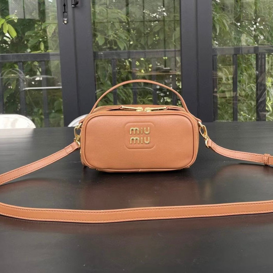 Miu Miu Matelassé-Leather Cross-Body Bag