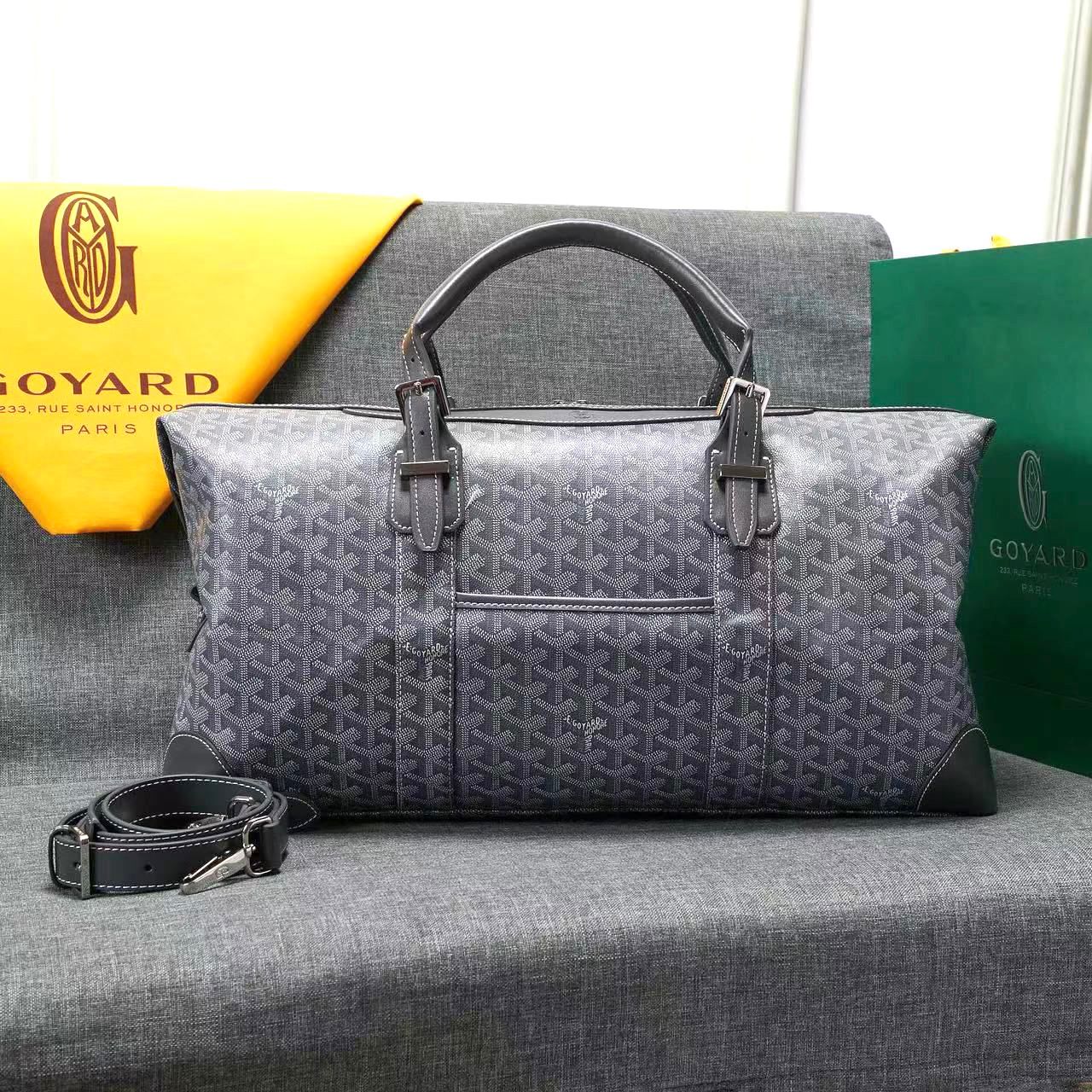 goyard travel bag men's Goyard Travel Bag – Devoshka