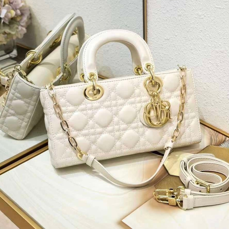 Dior Lady D-JOY Latte Cannage Lambskin Bag