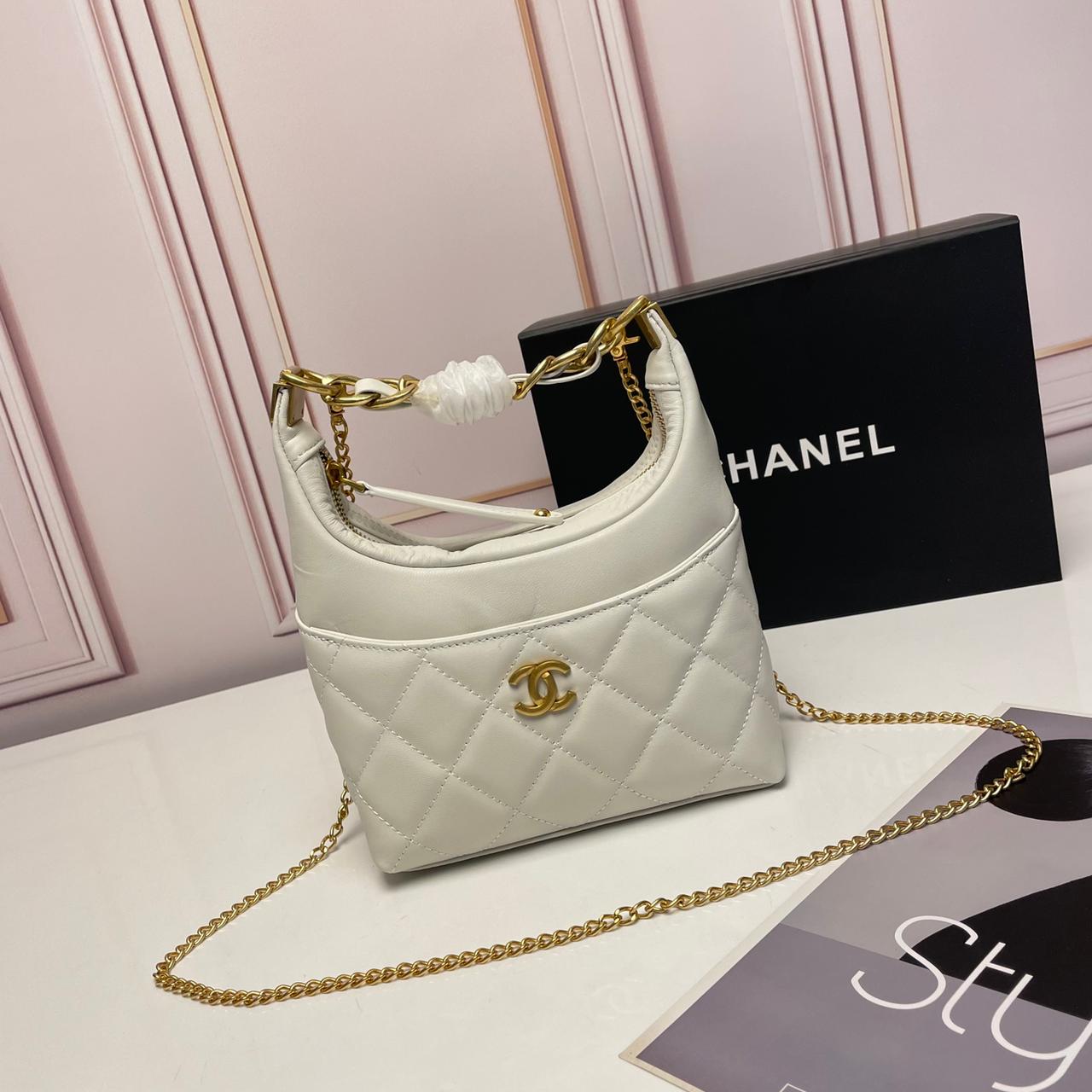 Chanel Mini Hobo leather Bag