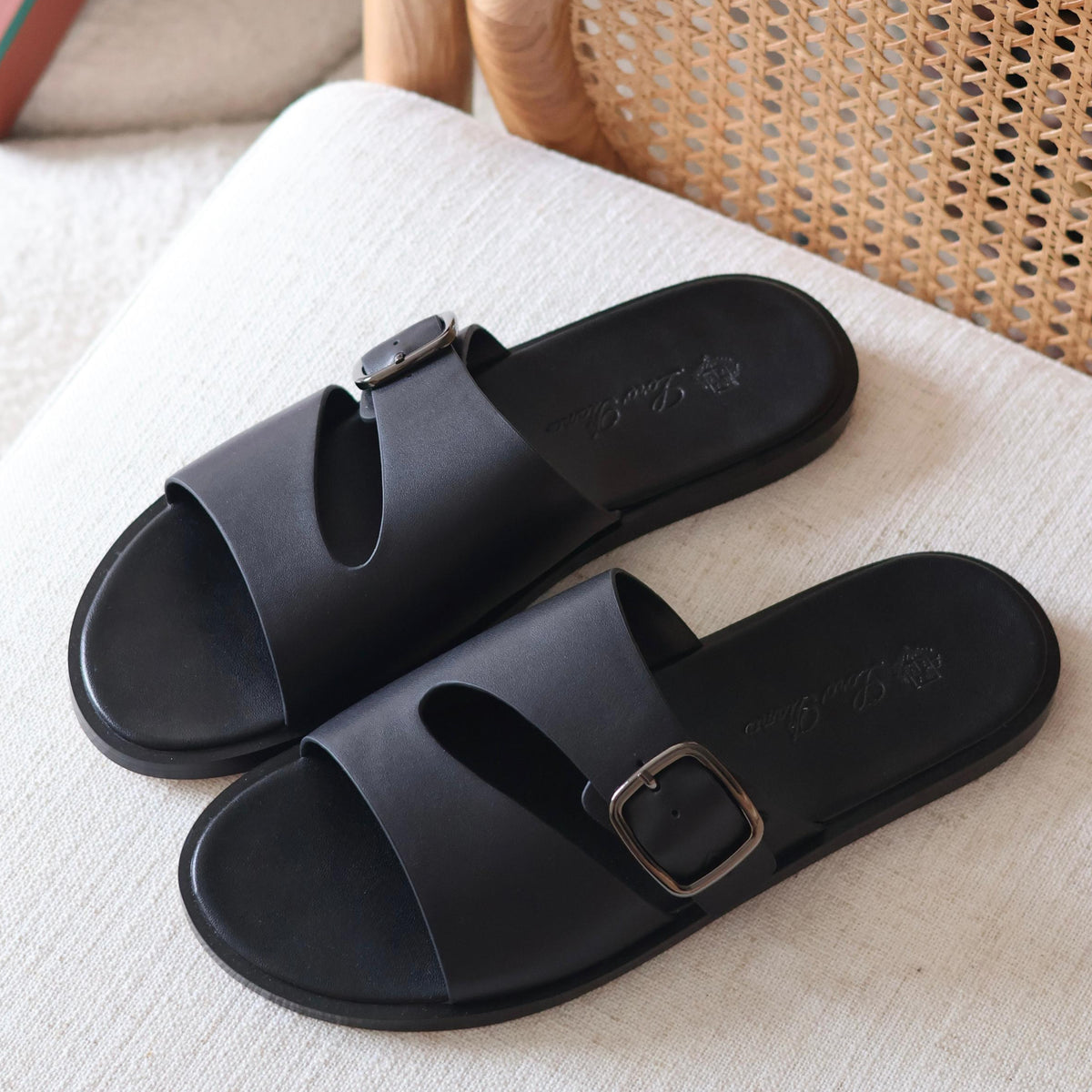Loro Piana Pilat Plain Walk Slipper With Buckle Men