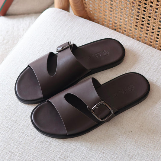 Loro Piana Pilat Plain Walk Slipper With Buckle Men