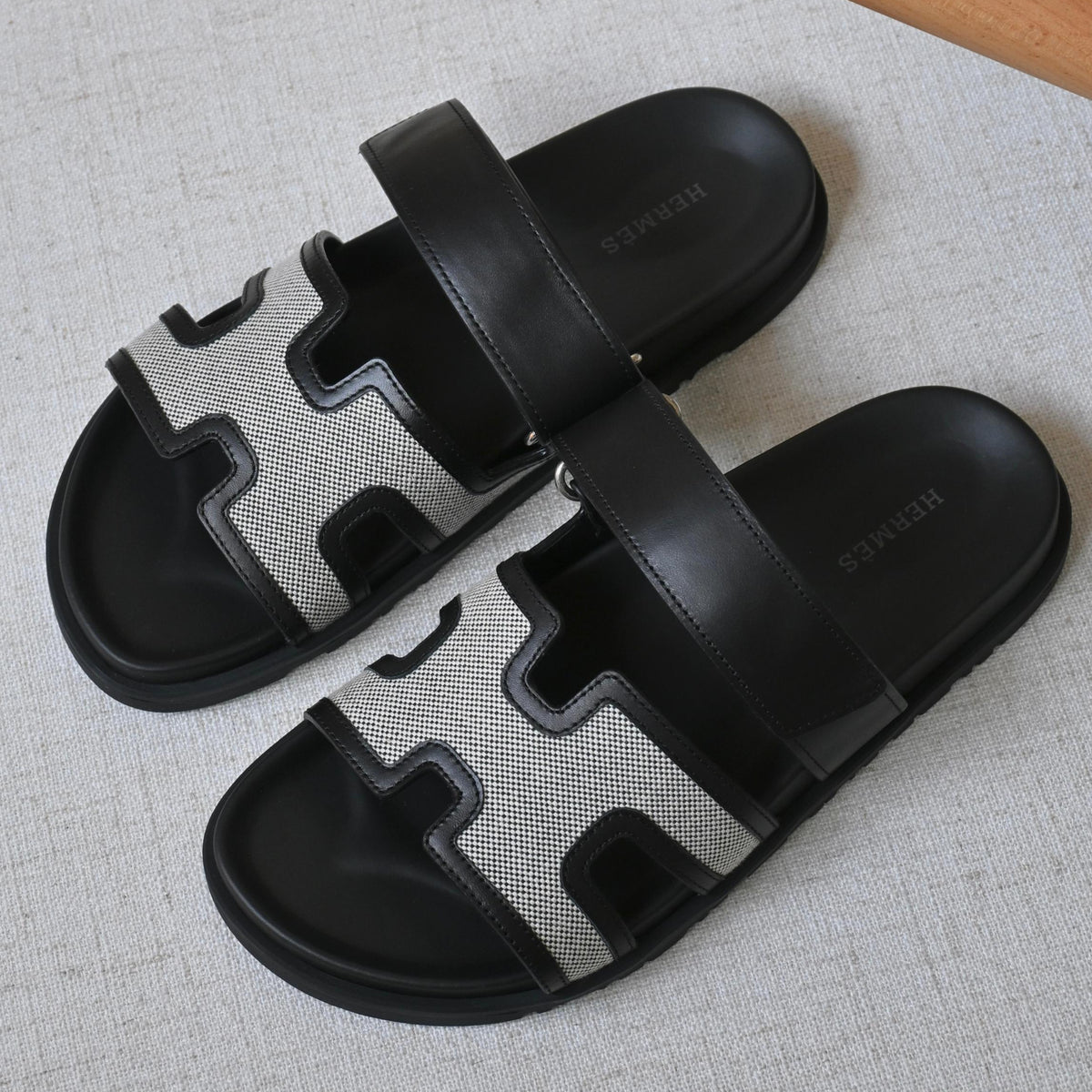 Hermes Chypre Men Slipper Velvet