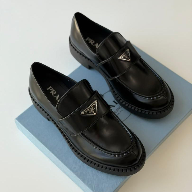 Prada Chocolate Loafers Men