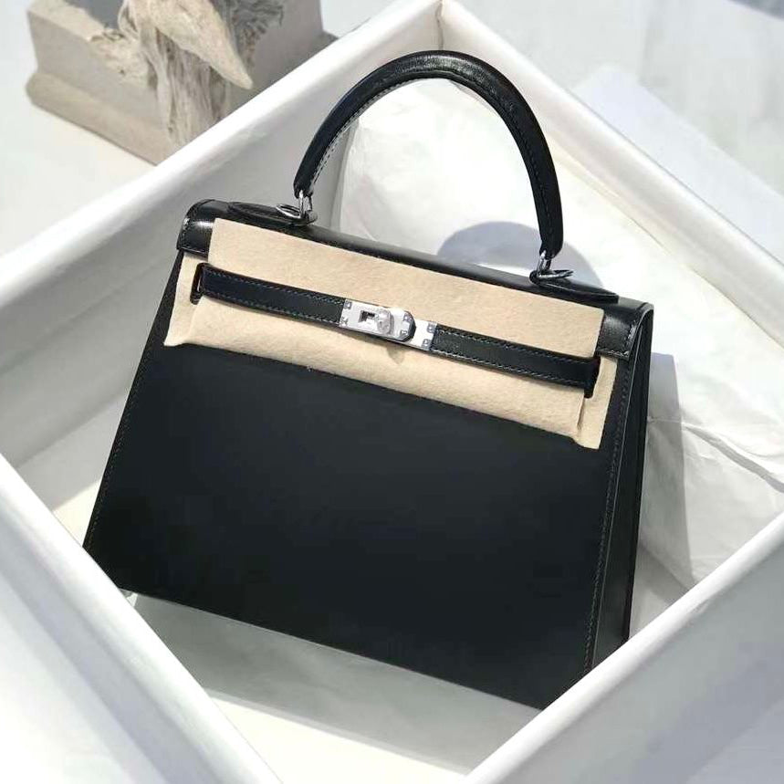 Hermes Kelly 25Cm Caviar leather Bag