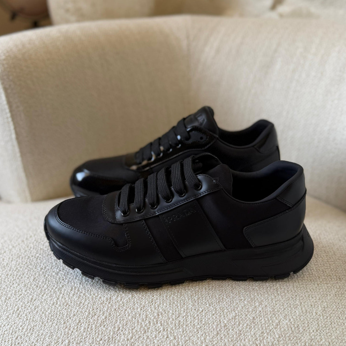 Prada Prax 2.0 Re-Nylon and Suede Sneakers Men