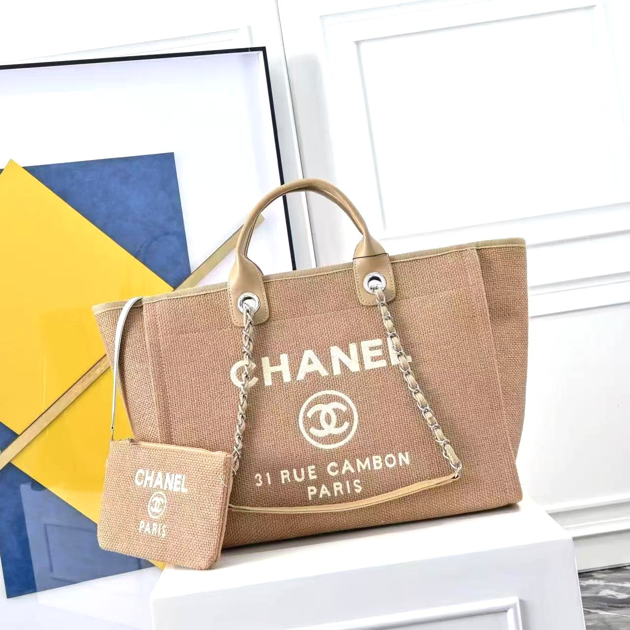 Chanel Tote Canvas Bag