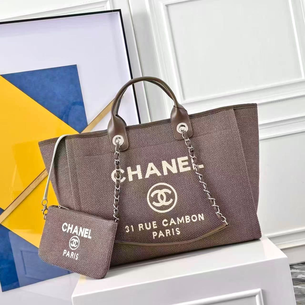 Chanel Tote Canvas Bag