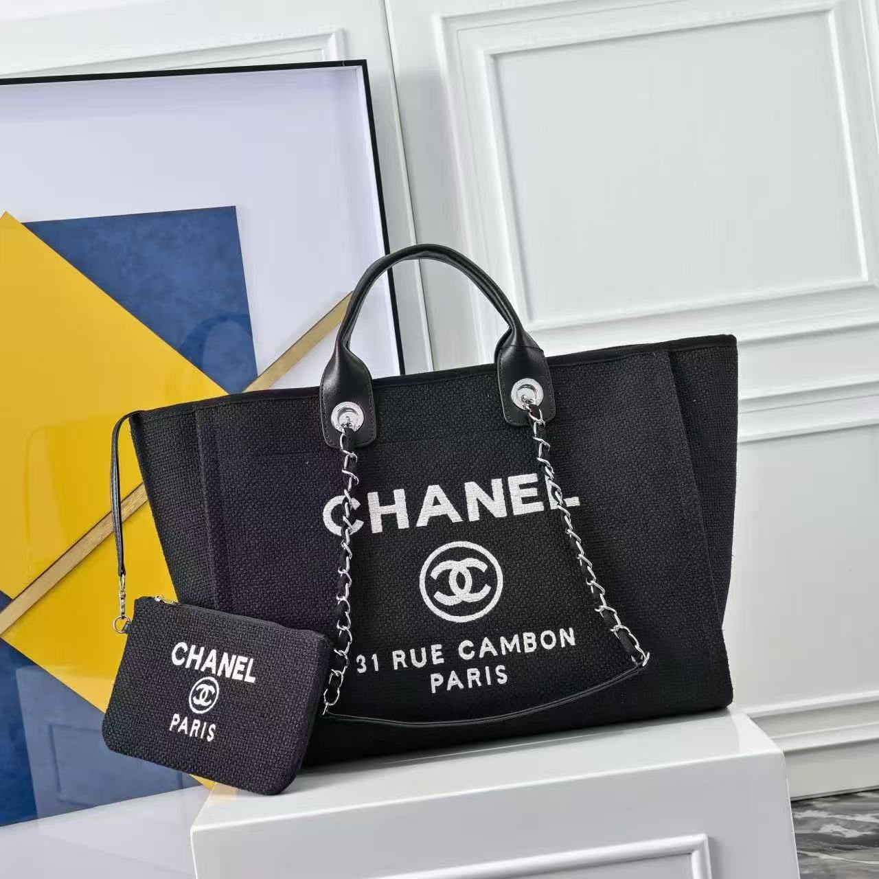 Chanel Tote Canvas Bag