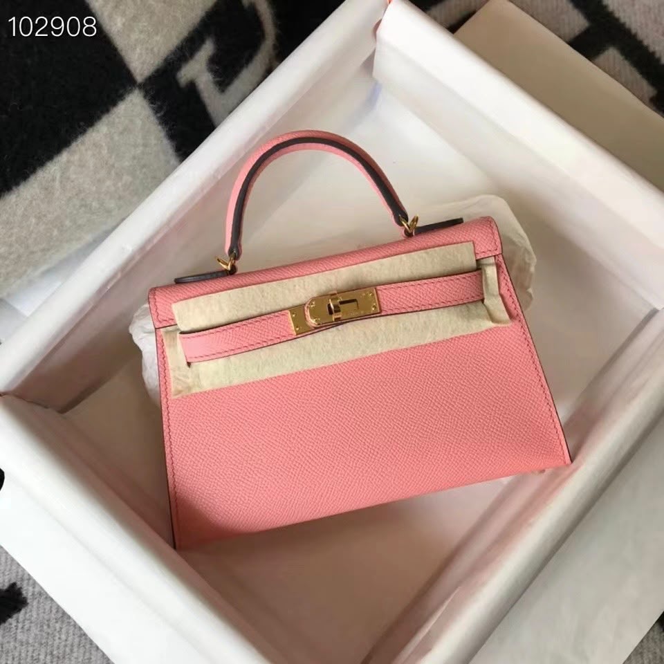 Hermes BN Kelly Togo Caviar 21CM Bag