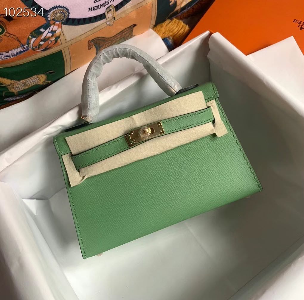 Hermes BN Kelly Togo Caviar 21CM Bag