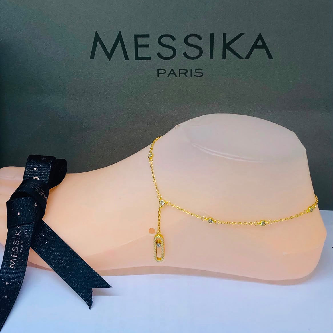 Messika Move Uno Diamond Ankle Bracelet