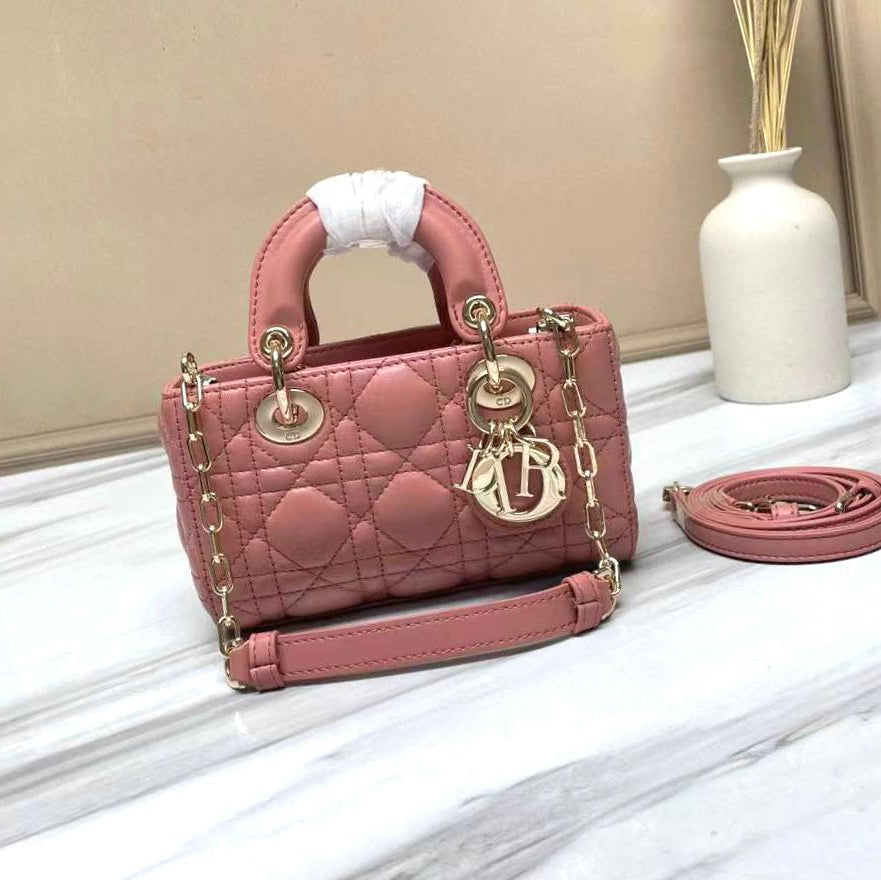 Dior Lady D-JOY Latte Cannage Lambskin Micro Bag