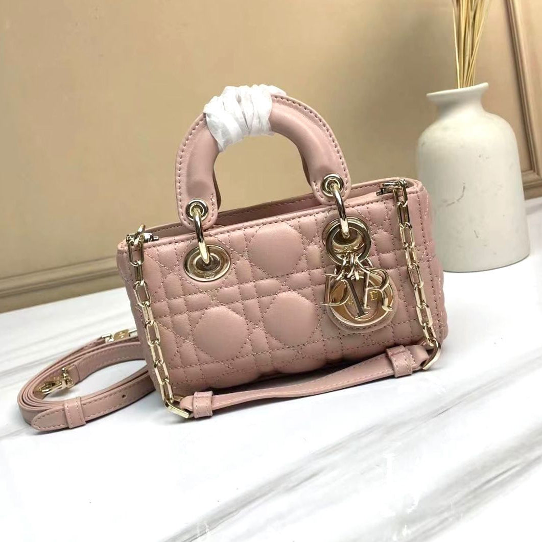 Dior Lady D-JOY Latte Cannage Lambskin Micro Bag