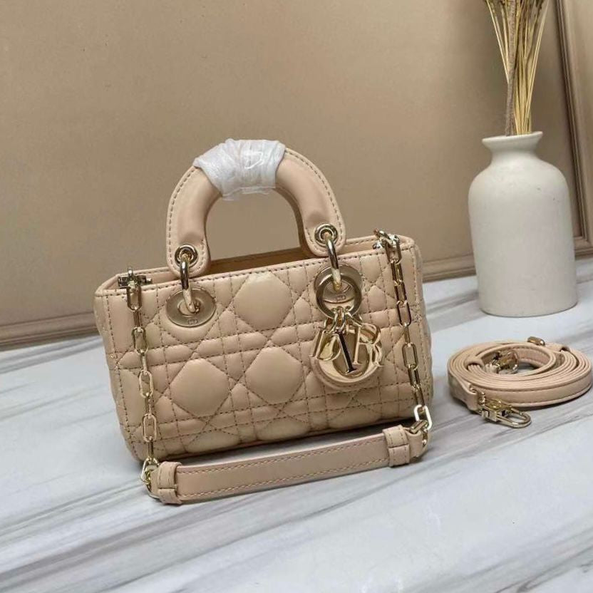 Dior Lady D-JOY Latte Cannage Lambskin Micro Bag