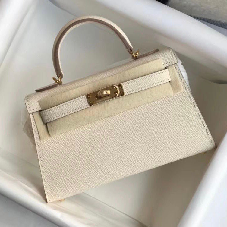 Hermes BN Kelly Togo Caviar 21CM Bag